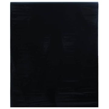 Vidaxl Folija za okna statična matirana črna 90x1000 cm PVC