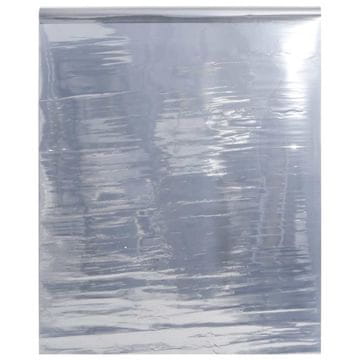 Vidaxl Folija za okna z odsevnim učinkom srebrna 90x2000 cm PVC