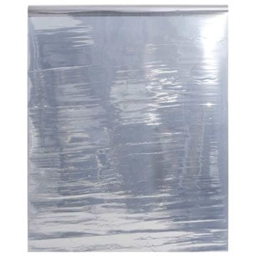 Vidaxl Folija za okna z odsevnim učinkom srebrna 90x500 cm PVC