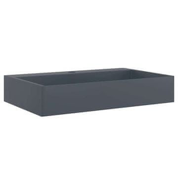 Vidaxl Umivalnik 60x38x11 cm liti mineral/ liti marmor antracit