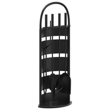 Vidaxl 5-delni komplet orodja za kamin 23x15x66 cm jeklo
