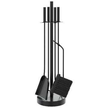 Vidaxl 5-delni komplet orodja za kamin 18 x 66 cm jeklo