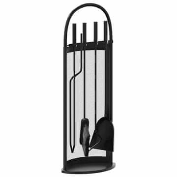 Vidaxl 5-delni komplet orodja za kamin 23x15x66 cm jeklo