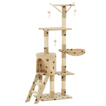 Vidaxl Mačje drevo s praskalniki iz sisala 138 cm