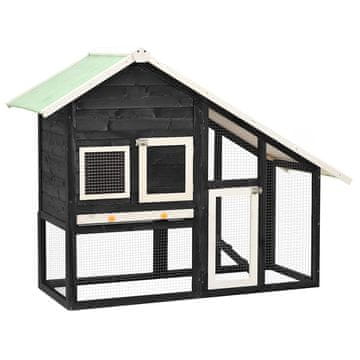 Vidaxl Zajčnik 140x63x120 cm trden les jelke