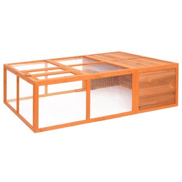 Vidaxl Vrtna kletka za živali 150x100x50 cm les jelke
