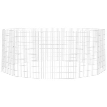 Vidaxl Ograda za živali na prostem z 12 paneli 54x80 cm železo
