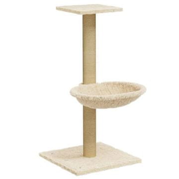 Vidaxl Mačje drevo s praskalnikom iz sisala 74 cm
