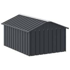 Vidaxl Pasja uta antracitna 116,5x153x81,5 cm pocinkano jeklo