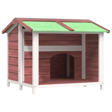 Vidaxl Pasja uta 96x87x80,5 cm trdna borovina