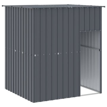 Vidaxl Pasja uta s streho antracitna 165x153x181 cm pocinkano jeklo