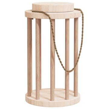 Vidaxl Krmilnik za seno za zajce Ø15x25,5 cm iz trdnega lesa jelke