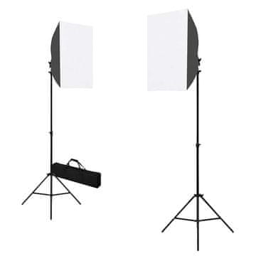 Vidaxl Profesionalne studijske luči 2 kosa 40x60 cm jeklo črne
