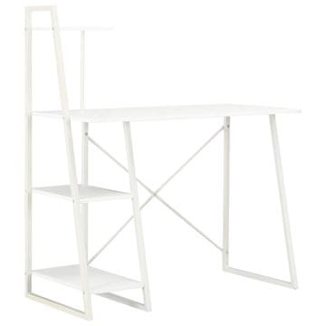 Vidaxl Pisalna miza s policami 102x50x117 cm