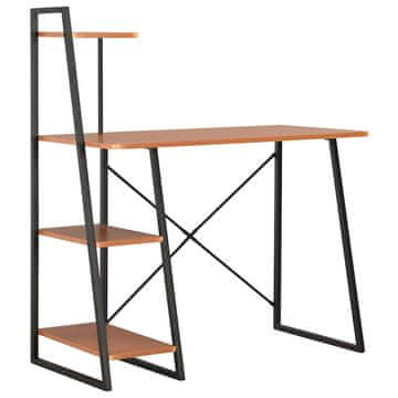Vidaxl Pisalna miza s policami 102x50x117 cm