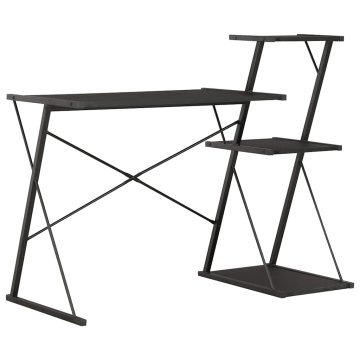 Vidaxl Pisalna miza s polico 116x50x93 cm