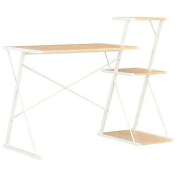 Vidaxl Pisalna miza s polico 116x50x93 cm
