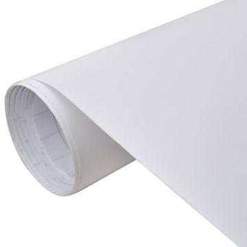 Vidaxl Folija za avto mat bela 100x150 cm