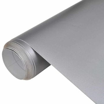Vidaxl Folija za avto mat srebrna 100x150 cm