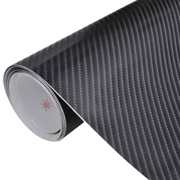 Vidaxl Folija za avto 2 kosa 4D črna 100x150 cm + 50x150 cm