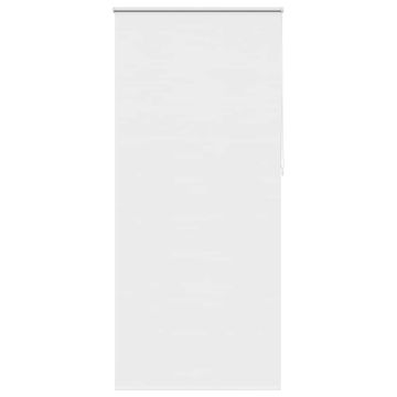 Vidaxl Zatemnitvena rolo zavesa 84,4 x 230 cm, blago, širina 80 cm, bela