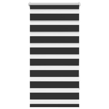 Vidaxl Zebra senčilo 60,9 x 120 cm, širina blaga 56,7 cm, črne barve