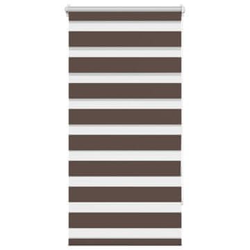 Vidaxl Zebra zavesa 60,9 x 120 cm Širina blaga 56,7 cm kava barva