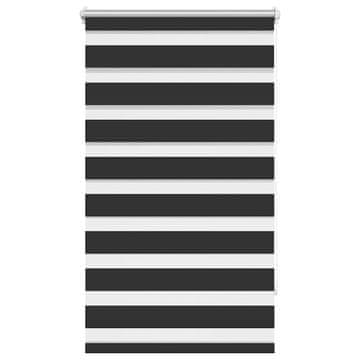 Vidaxl Zebra senčilo 70,9 x 120 cm Širina blaga 66,7 cm črne barve