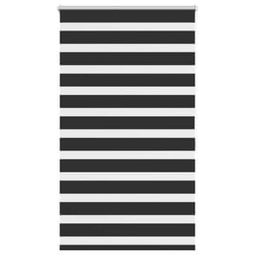 Vidaxl Zebra senčilo 100,9 x 175 cm, širina blaga 96,7 cm, črne barve