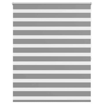 Vidaxl Zebra senčilo 120,9 x 175 cm, širina blaga 116,7 cm, sivo