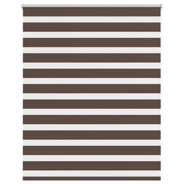 Vidaxl Zebra senčilo 120,9 x 175 cm Širina blaga 116,7 cm kava barva