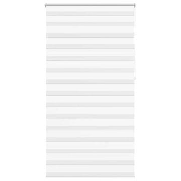 Vidaxl Zebra senčilo 120,9 x 230 cm, širina blaga 116,7 cm, bela