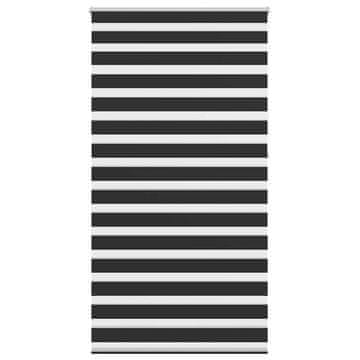 Vidaxl Zebra senčilo 120,9 x 230 cm, širina blaga 116,7 cm, črne barve