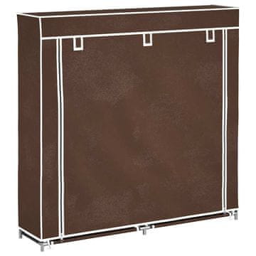 Vidaxl Omara za čevlje iz blaga s prevleko 115 x 28 x 110 cm