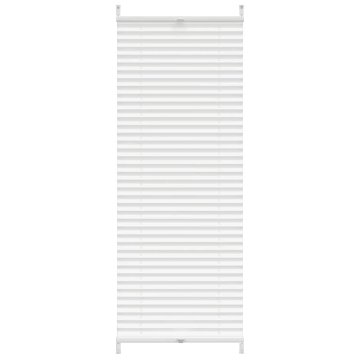 Vidaxl Plise Harmonika Zavese velikost 60 x 125 cm Bele barve