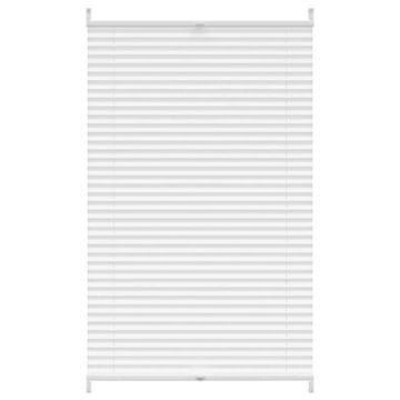 Vidaxl Plise Harmonika Zavese velikost 70 x 125 cm Bele barve