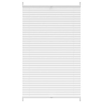 Vidaxl Plise Harmonika Zavese velikost 80 x 125 cm Bele barve