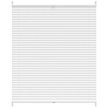 Vidaxl Plise Harmonika Zavese velikost 110 x 150 cm Bele barve