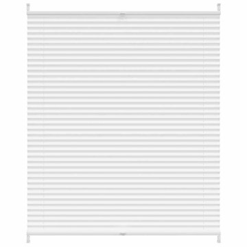 Vidaxl Plise Harmonika Zavese velikost 110 x 100 cm Bele barve