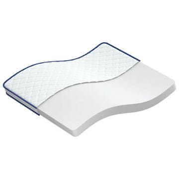 Vidaxl Vzmetnica iz spominske pene 200 x 180 x 17 cm mehka