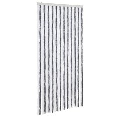 Vidaxl Zavesa proti mrčesu iz šenilje 100x220 cm siva in bela