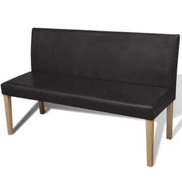 Vidaxl Klop 139,5 cm umetno usnje