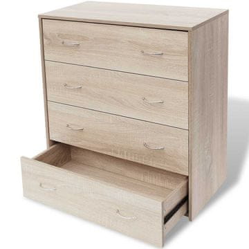 Vidaxl Komoda s 4 predali 60x30,5x71 cm