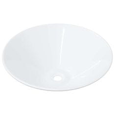 Vidaxl Umivalnik 2 kosa bel 42x42x14 cm keramični