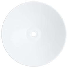 Vidaxl Umivalnik 2 kosa bel 42x42x14 cm keramični