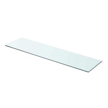 Vidaxl Polica Prosojno Steklo 80x20 cm