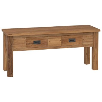 Vidaxl Klop za hodnik trdna tikovina 90x30x40 cm