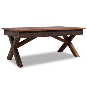 Vidaxl Klubska mizica iz mešanega recikliranega lesa 110x60x45 cm