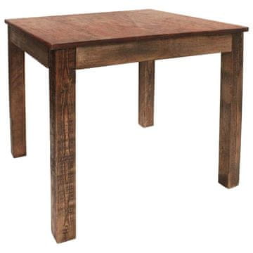 Vidaxl Jedilna miza mešanega recikliranega lesa 82x80x76 cm