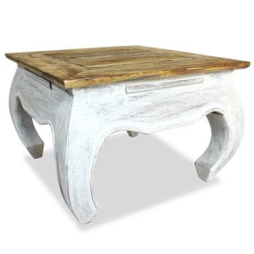 Vidaxl Odstavna mizica trden mahagonij 50x50x35 cm